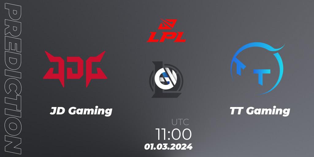 JD Gaming - TT Gaming: прогноз. 01.03.2024 at 11:00, LoL, LPL Spring 2024 - Group Stage
