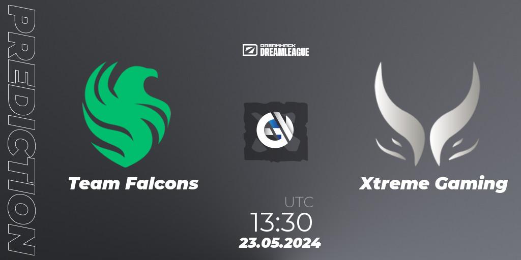 Team Falcons - Xtreme Gaming: прогноз. 23.05.2024 at 13:40, Dota 2, DreamLeague Season 23