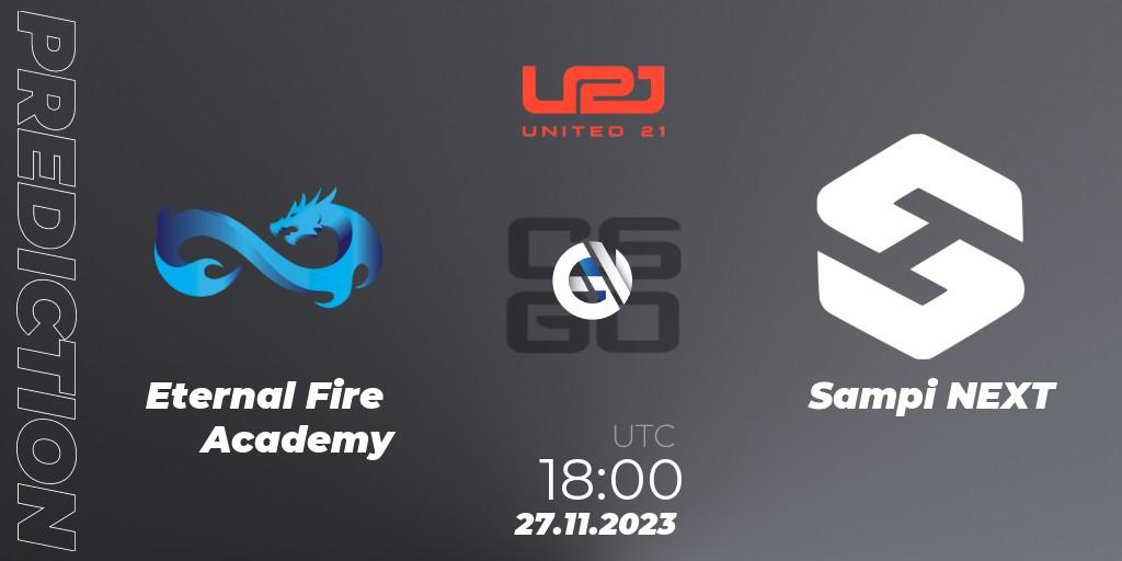 Eternal Fire Academy - Sampi NEXT: прогноз. 27.11.23, CS2 (CS:GO), United21 Season 8: Division 2