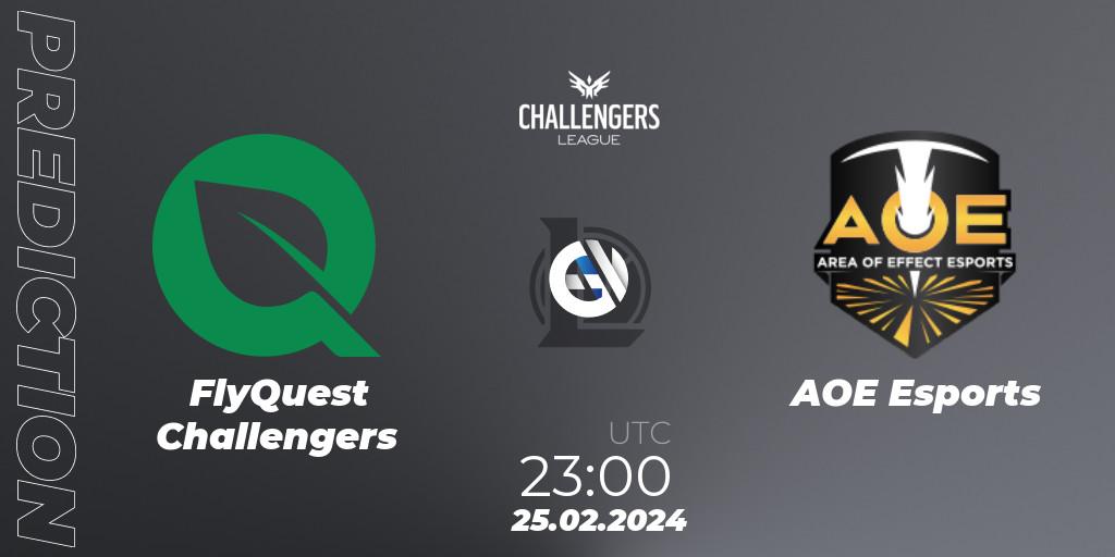 FlyQuest Challengers - AOE Esports: прогноз. 25.02.24, LoL, NACL 2024 Spring - Group Stage