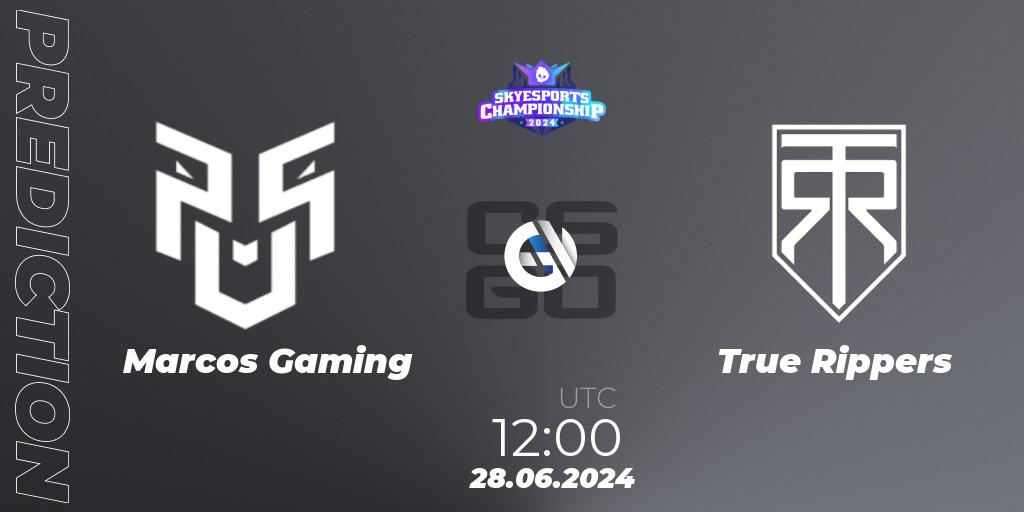 Marcos Gaming - True Rippers: прогноз. 28.06.2024 at 12:20, Counter-Strike (CS2), Skyesports Championship 2024: Indian Qualifier