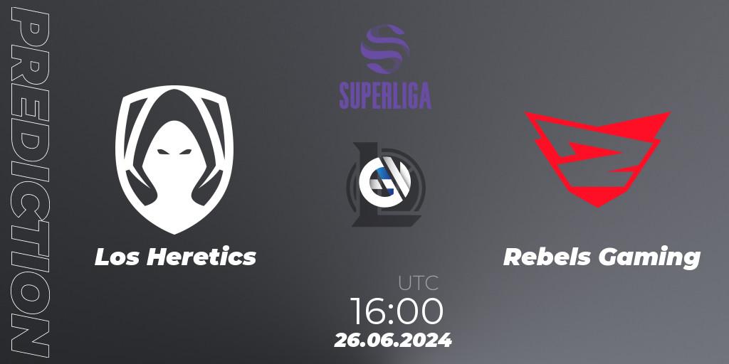 Los Heretics - Rebels Gaming: прогноз. 26.06.2024 at 16:00, LoL, LVP Superliga Summer 2024