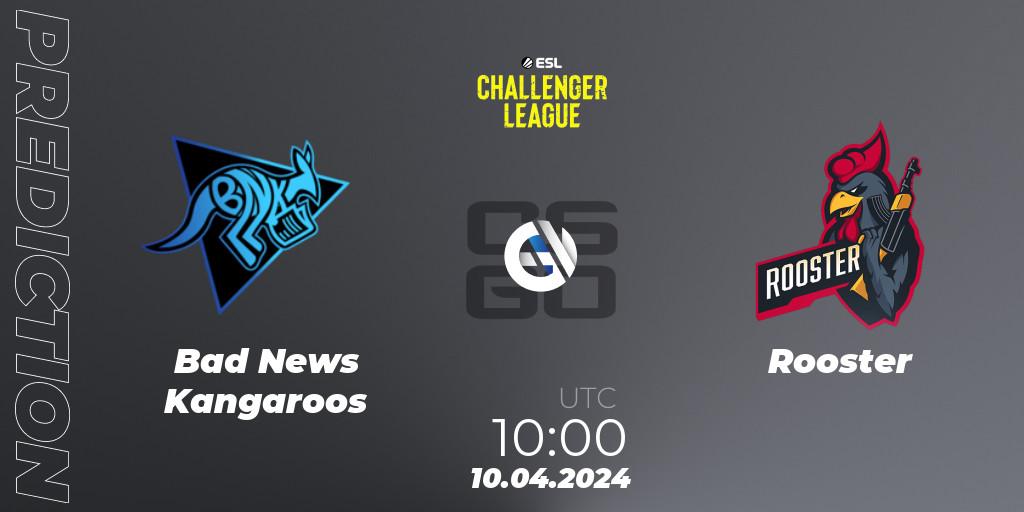 Bad News Kangaroos - Rooster: прогноз. 10.04.24, CS2 (CS:GO), ESL Challenger League Season 47: Oceania