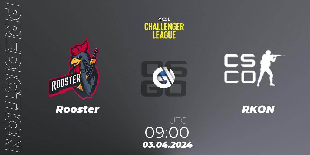 Rooster - RKON: прогноз. 03.04.2024 at 09:00, Counter-Strike (CS2), ESL Challenger League Season 47: Oceania