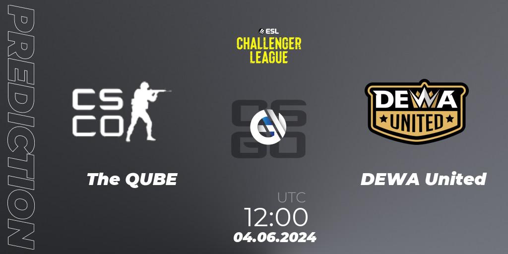 The QUBE Esports - DEWA United: прогноз. 04.06.2024 at 12:00, Counter-Strike (CS2), ESL Challenger League Season 47: Asia
