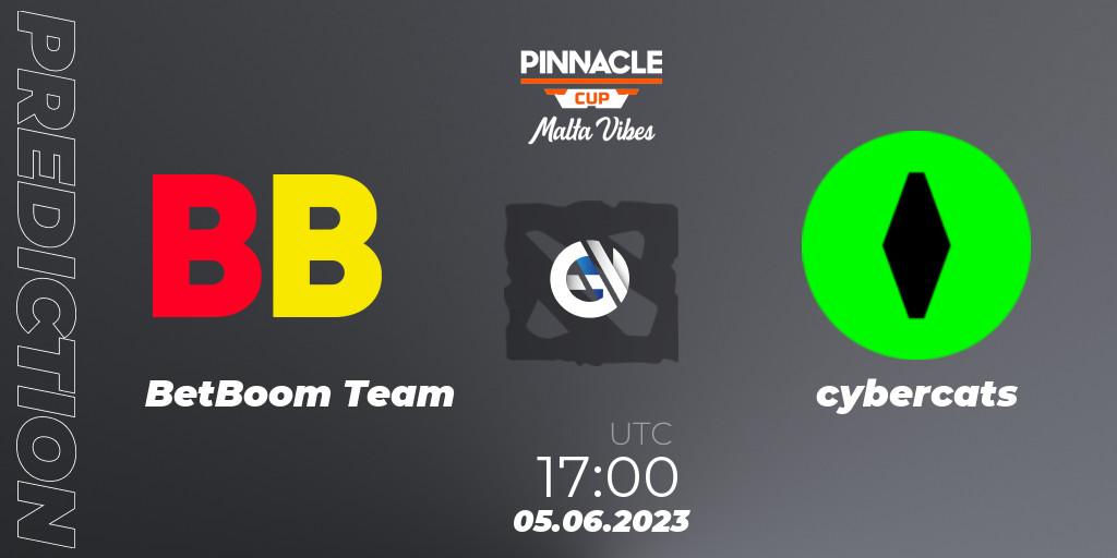 BetBoom Team - cybercats: прогноз. 05.06.2023 at 17:05, Dota 2, Pinnacle Cup: Malta Vibes #2