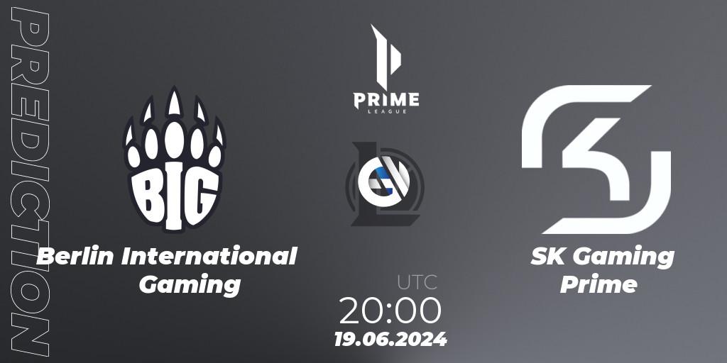 Berlin International Gaming - SK Gaming Prime: прогноз. 19.06.2024 at 20:00, LoL, Prime League Summer 2024