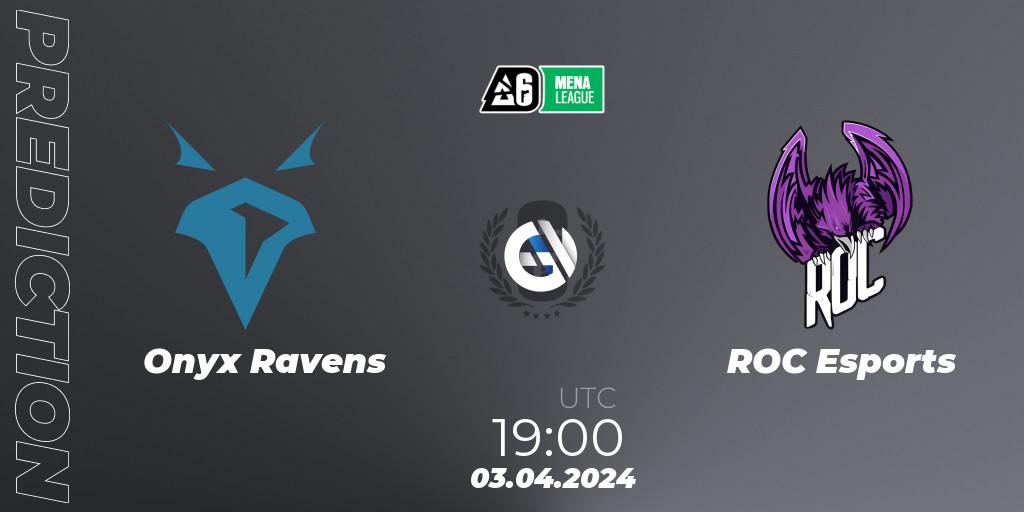 Onyx Ravens - ROC Esports: прогноз. 03.04.2024 at 19:00, Rainbow Six, MENA League 2024 - Stage 1