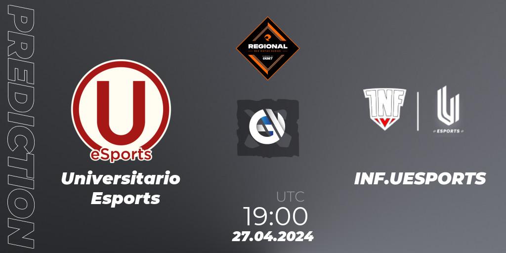 Universitario Esports - INF.UESPORTS: прогноз. 27.04.24, Dota 2, RES Regional Series: LATAM #2