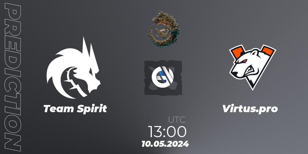 Team Spirit - Virtus.pro: прогноз. 10.05.2024 at 13:00, Dota 2, PGL Wallachia Season 1 - Group Stage