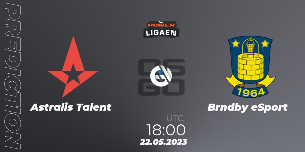 Astralis Talent - Brøndby eSport: прогноз. 22.05.2023 at 18:00, Counter-Strike (CS2), Dust2.dk Ligaen Season 23