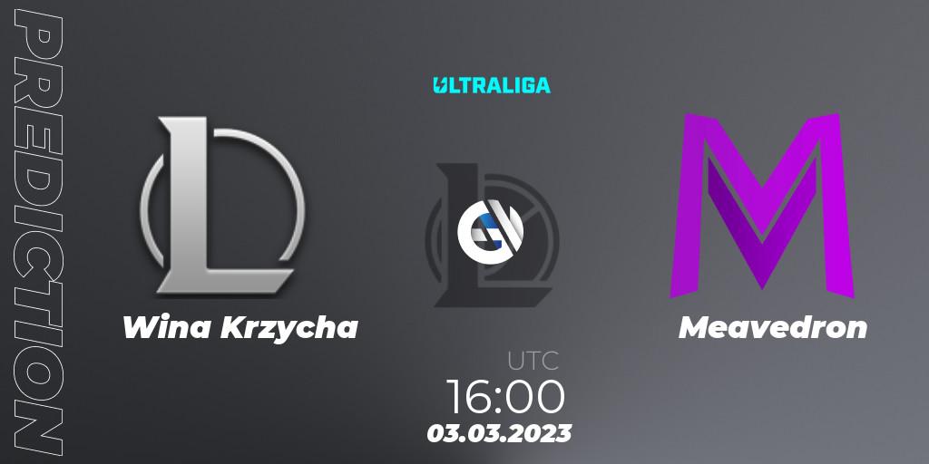 Wina Krzycha - Meavedron: прогноз. 03.03.2023 at 16:00, LoL, Ultraliga 2nd Division Season 6
