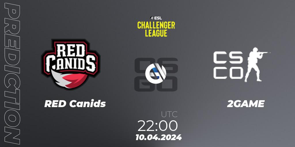 RED Canids - 2GAME: прогноз. 10.04.24, CS2 (CS:GO), ESL Challenger League Season 47: South America