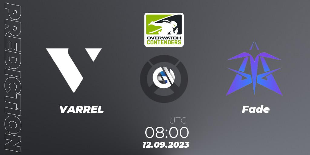 VARREL - Fade: прогноз. 12.09.2023 at 08:00, Overwatch, Overwatch Contenders 2023 Fall Series: Asia Pacific