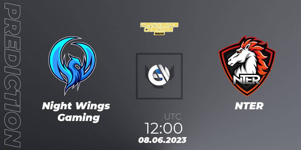 Night Wings Gaming - NTER: прогноз. 08.06.23, VALORANT, VALORANT Champions Tour 2023: China Preliminaries