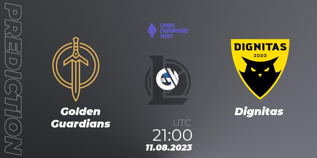 Golden Guardians - Dignitas: прогноз. 11.08.2023 at 21:00, LoL, LCS Summer 2023 - Playoffs