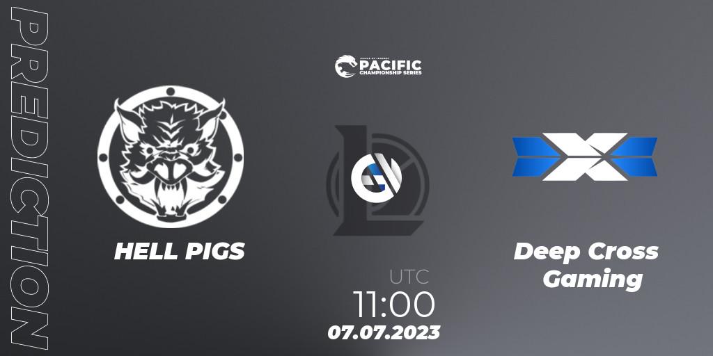 HELL PIGS - Deep Cross Gaming: прогноз. 07.07.2023 at 11:00, LoL, PACIFIC Championship series Group Stage