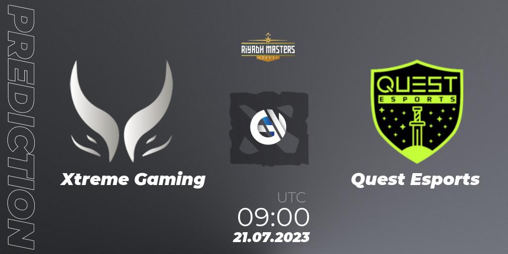 Xtreme Gaming - PSG Quest: прогноз. 21.07.2023 at 09:10, Dota 2, Riyadh Masters 2023 - Group Stage
