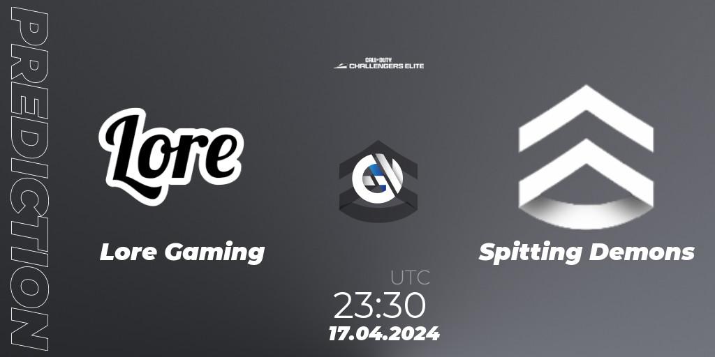 Lore Gaming - Spitting Demons: прогноз. 24.04.2024 at 21:30, Call of Duty, Call of Duty Challengers 2024 - Elite 2: NA