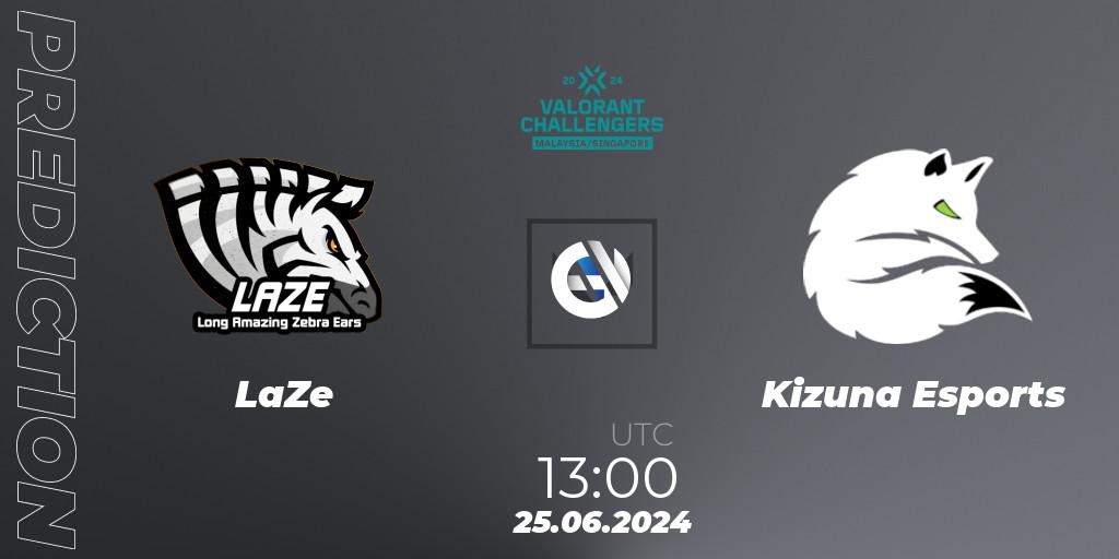 LaZe - Kizuna Esports: прогноз. 25.06.2024 at 13:00, VALORANT, VALORANT Challengers 2024 Malaysia and Singapore: Split 2