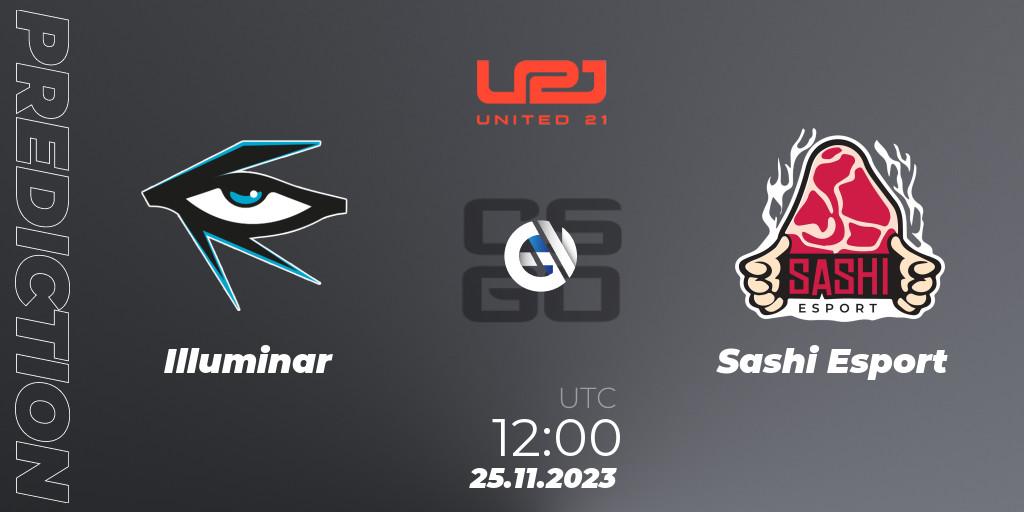 Illuminar - Sashi Esport: прогноз. 26.11.2023 at 09:00, Counter-Strike (CS2), United21 Season 8