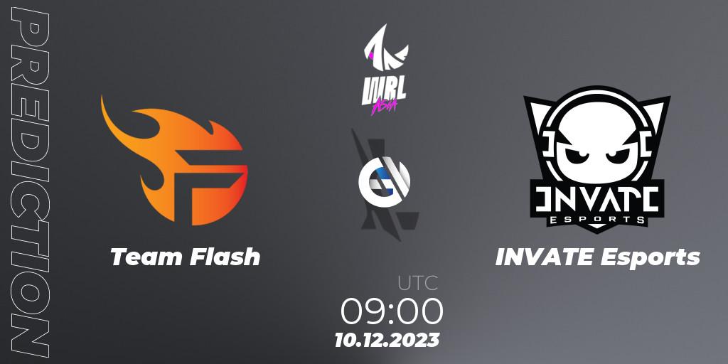 Team Flash - INVATE Esports: прогноз. 10.12.23, Wild Rift, WRL Asia 2023 - Season 2 - Regular Season
