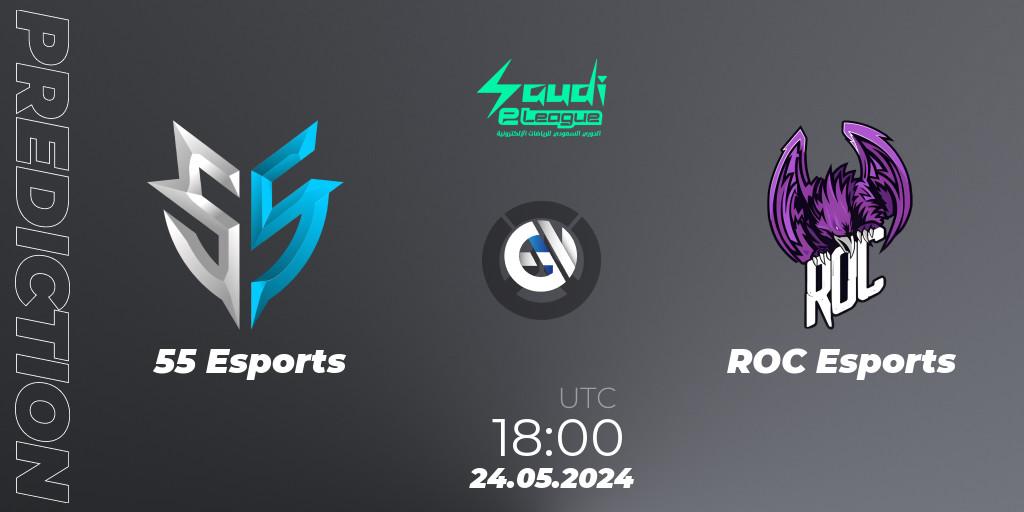 55 Esports - ROC Esports: прогноз. 24.05.2024 at 18:00, Overwatch, Saudi eLeague 2024 - Major 2 Phase 2