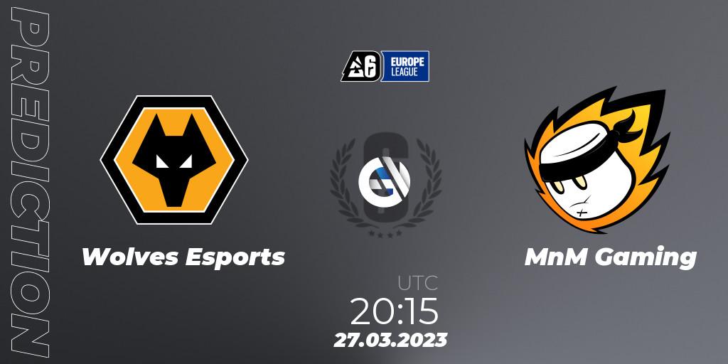 Wolves Esports - MnM Gaming: прогноз. 27.03.2023 at 19:15, Rainbow Six, Europe League 2023 - Stage 1