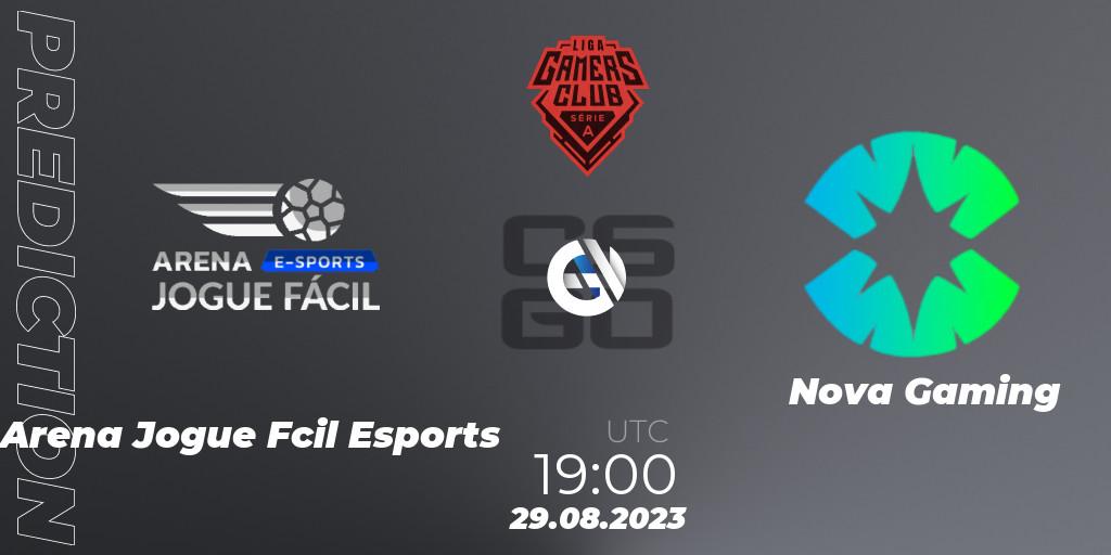  Arena Jogue Fácil Esports - Nova Gaming: прогноз. 29.08.2023 at 19:00, Counter-Strike (CS2), Gamers Club Liga Série A: August 2023