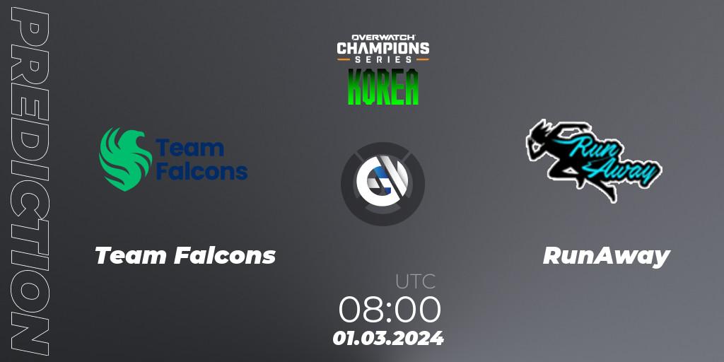 Team Falcons - RunAway: прогноз. 01.03.24, Overwatch, Overwatch Champions Series 2024 - Stage 1 Korea