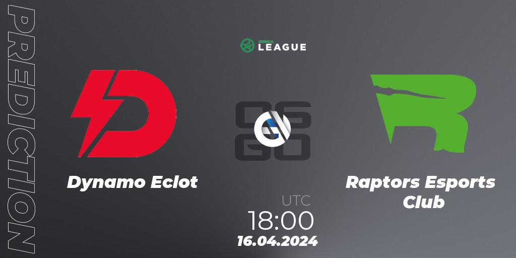 Dynamo Eclot - Raptors Esports Club: прогноз. 16.04.24, CS2 (CS:GO), ESEA Season 49: Advanced Division - Europe