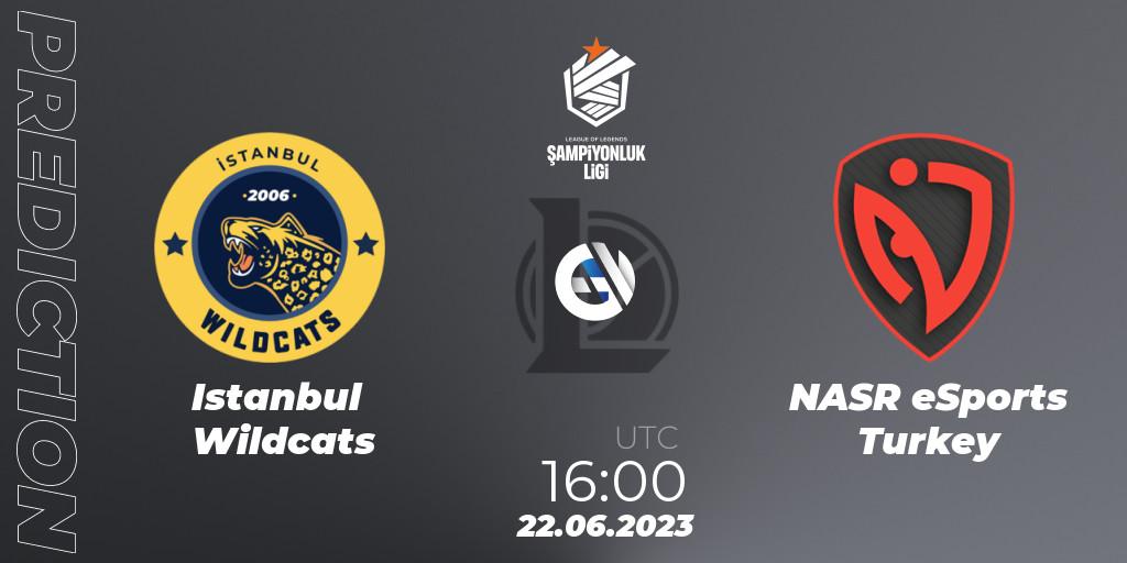 Istanbul Wildcats - NASR eSports Turkey: прогноз. 22.06.2023 at 16:00, LoL, TCL Summer 2023 - Group Stage