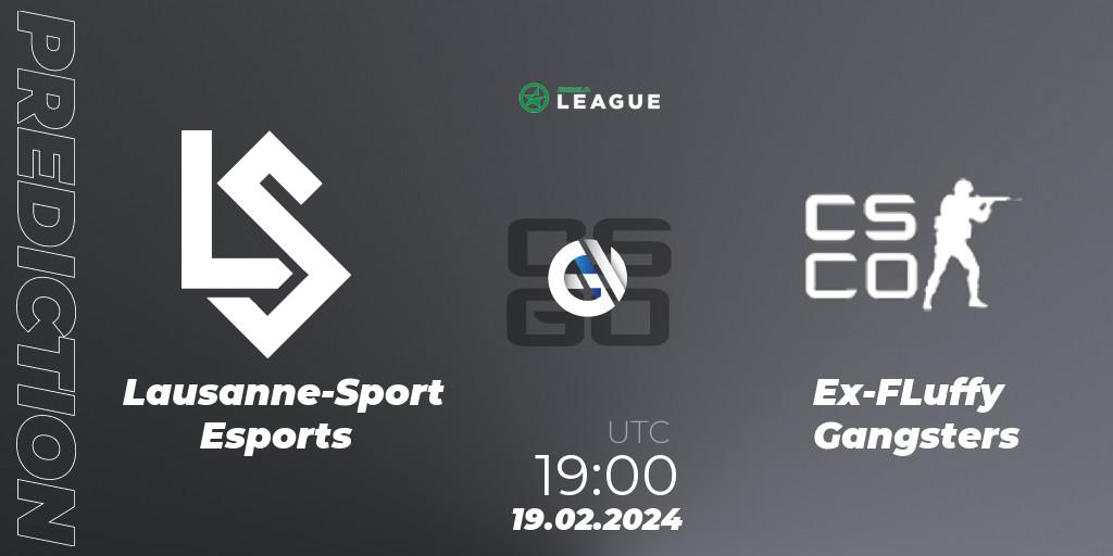 Lausanne-Sport Esports - Ex-FLuffy Gangsters: прогноз. 19.02.2024 at 19:00, Counter-Strike (CS2), ESEA Season 48: Advanced Division - Europe