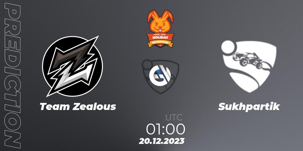 Team Zealous - Sukhpartik: прогноз. 20.12.2023 at 01:00, Rocket League, OXG Holiday Invitational
