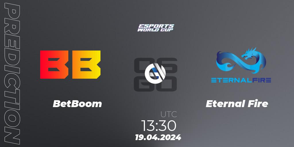 BetBoom - Eternal Fire: прогноз. 19.04.2024 at 13:30, Counter-Strike (CS2), Esports World Cup 2024: European Closed Qualifier