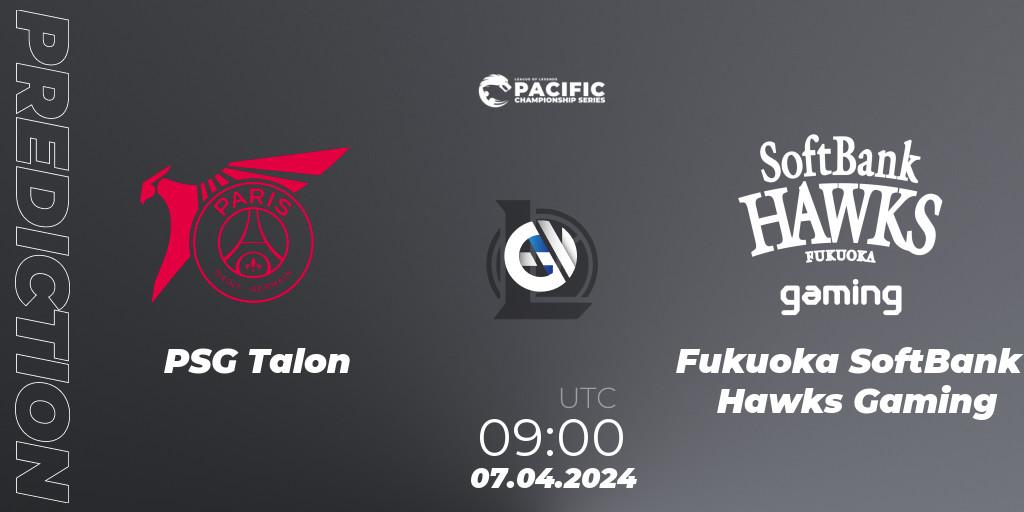 PSG Talon - Fukuoka SoftBank Hawks Gaming: прогноз. 07.04.24, LoL, PCS Playoffs Spring 2024