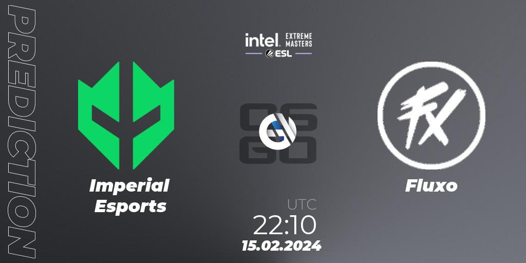 Imperial Esports - Fluxo: прогноз. 15.02.2024 at 22:10, Counter-Strike (CS2), Intel Extreme Masters Dallas 2024: South American Open Qualifier #1