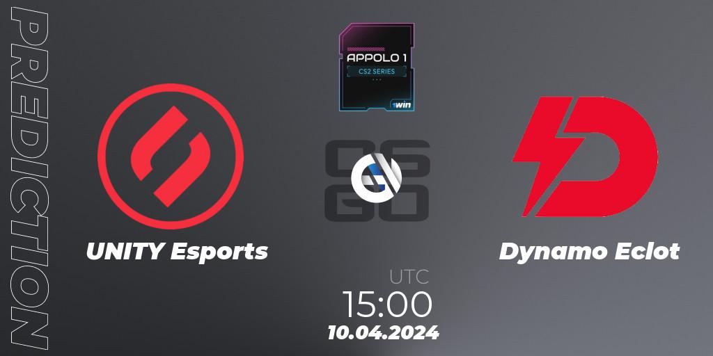 UNITY Esports - Dynamo Eclot: прогноз. 10.04.24, CS2 (CS:GO), Appolo1 Series: Phase 1