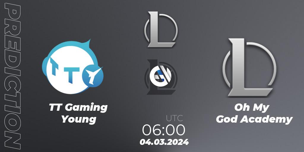 TT Gaming Young - Oh My God Academy: прогноз. 04.03.2024 at 06:00, LoL, LDL 2024 - Stage 1