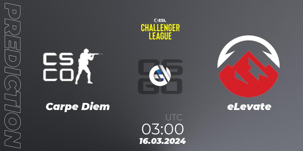 Carpe Diem - eLevate: прогноз. 16.03.2024 at 03:15, Counter-Strike (CS2), ESL Challenger League Season 47: North America