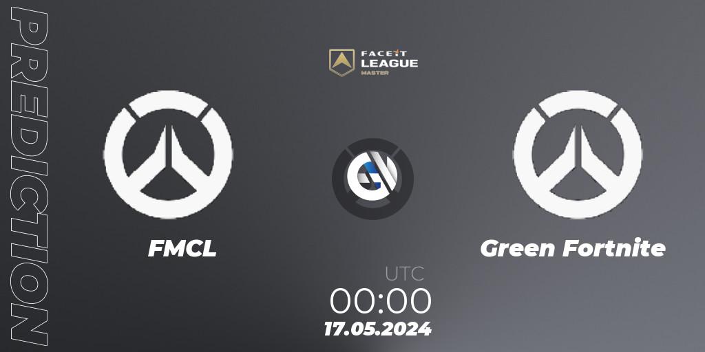 FMCL - Green Fortnite: прогноз. 17.05.2024 at 00:00, Overwatch, FACEIT League Season 1 - NA Master Road to EWC