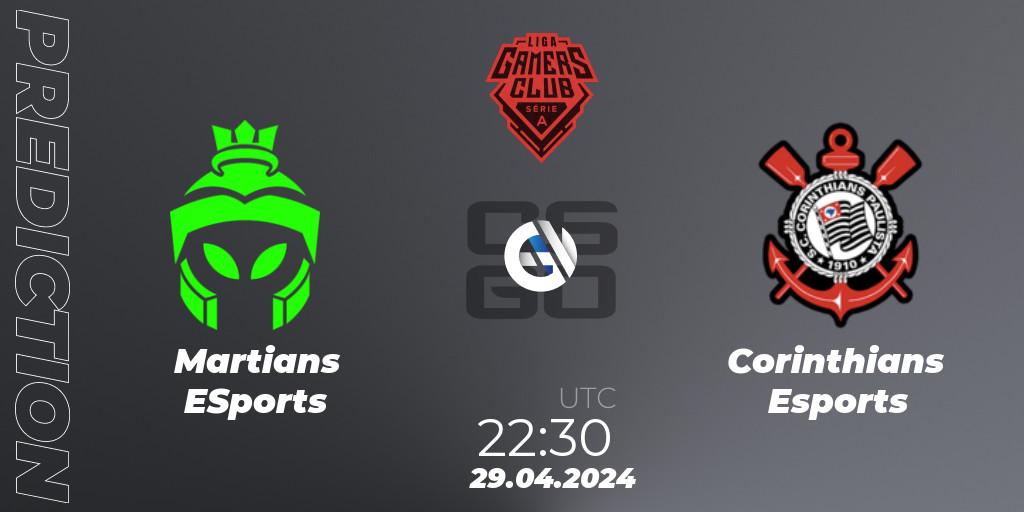 Martians ESports - Corinthians Esports: прогноз. 01.05.2024 at 22:00, Counter-Strike (CS2), Gamers Club Liga Série A: April 2024