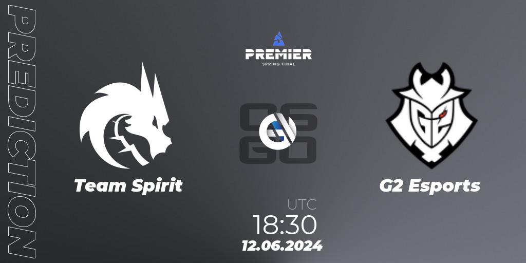 Team Spirit - G2 Esports: прогноз. 12.06.2024 at 19:55, Counter-Strike (CS2), BLAST Premier Spring Final 2024