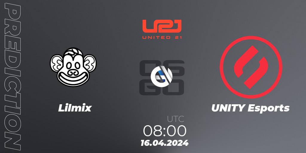 Lilmix - UNITY Esports: прогноз. 16.04.24, CS2 (CS:GO), United21 Season 14