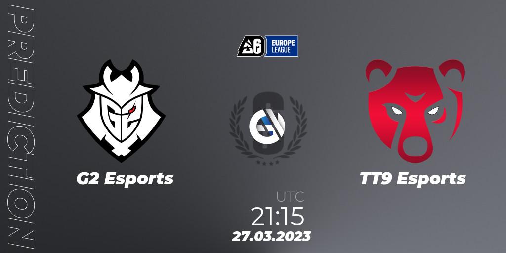 G2 Esports - TT9 Esports: прогноз. 27.03.23, Rainbow Six, Europe League 2023 - Stage 1