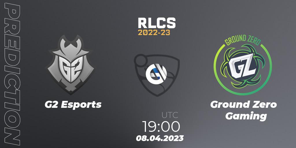 G2 Esports - Ground Zero Gaming: прогноз. 08.04.2023 at 21:10, Rocket League, RLCS 2022-23 - Winter Split Major
