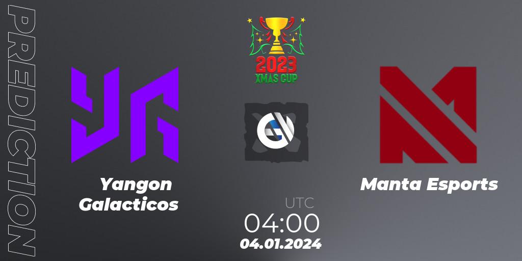 Yangon Galacticos - Manta Esports: прогноз. 08.01.2024 at 10:16, Dota 2, Xmas Cup 2023