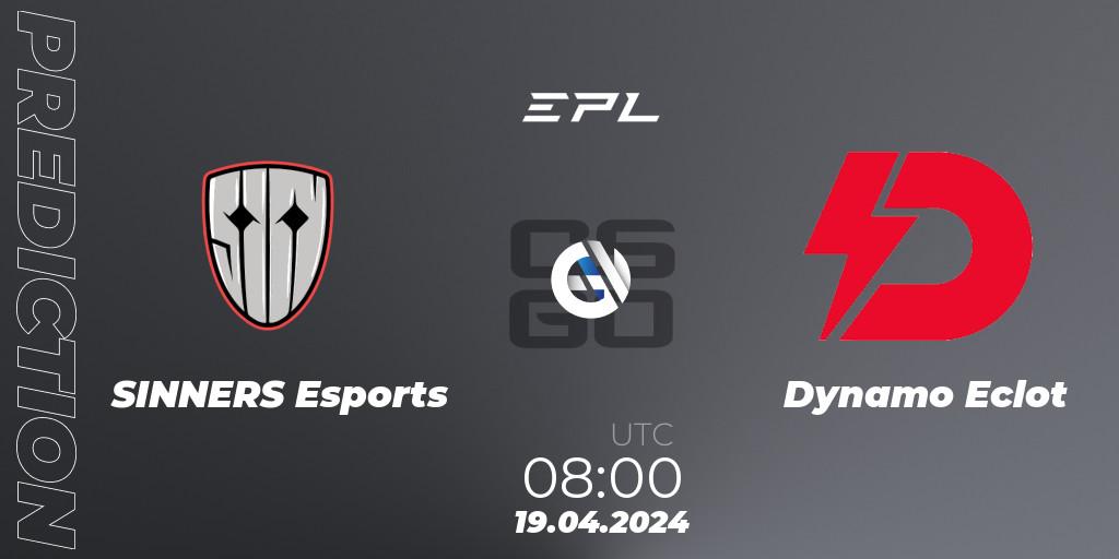 SINNERS Esports - Dynamo Eclot: прогноз. 19.04.24, CS2 (CS:GO), European Pro League Season 15