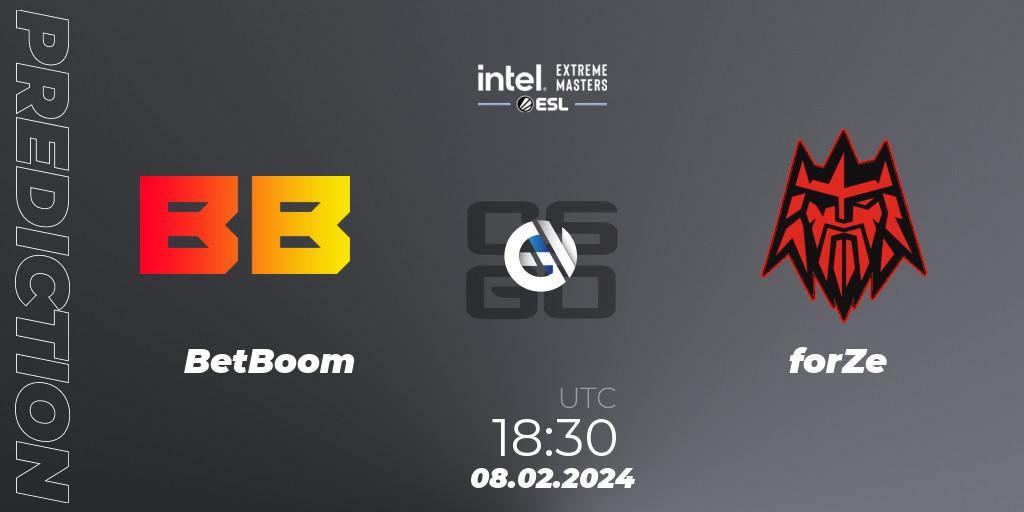 BetBoom - forZe: прогноз. 08.02.2024 at 18:30, Counter-Strike (CS2), Intel Extreme Masters China 2024: European Closed Qualifier