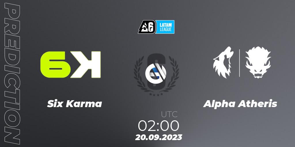 Six Karma - Alpha Atheris: прогноз. 20.09.2023 at 02:00, Rainbow Six, LATAM League 2023 - Stage 2